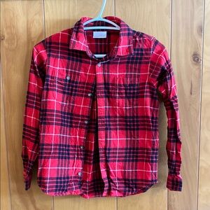 Red Plaid Kids Shirt
